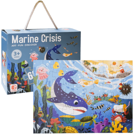 Puzzle, Animale marine, din carton, 60 de piese - Pentru o activitate educativa si recreativa